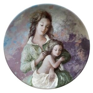 Michele et Sylvie Limoges Collector Plate by Guy Cambier 1983 with COA